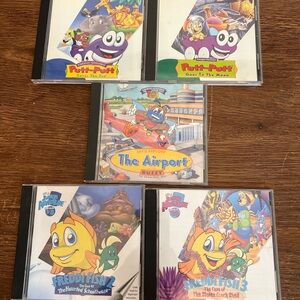 Vintage Humongous Entertainment PC Game Lot – Putt-Putt, Freddi Fish & Buzzy